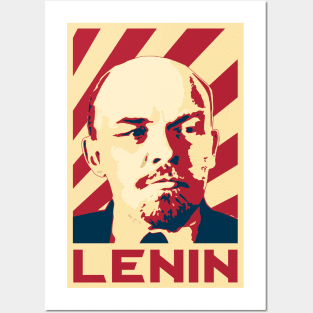 Lenin Retro Propaganda Posters and Art